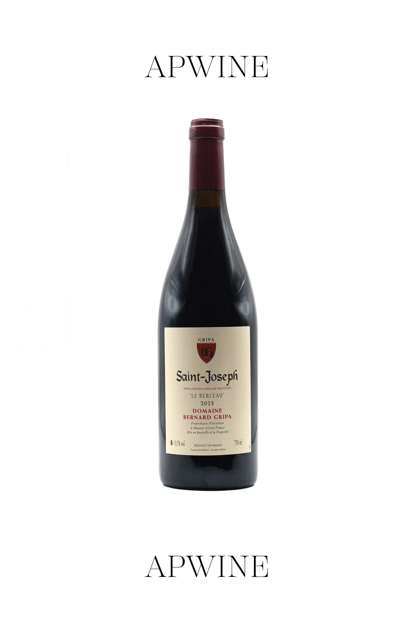 Domaine Bernard GRIPA, Saint-Joseph "Le Berceau" Rouge 2023