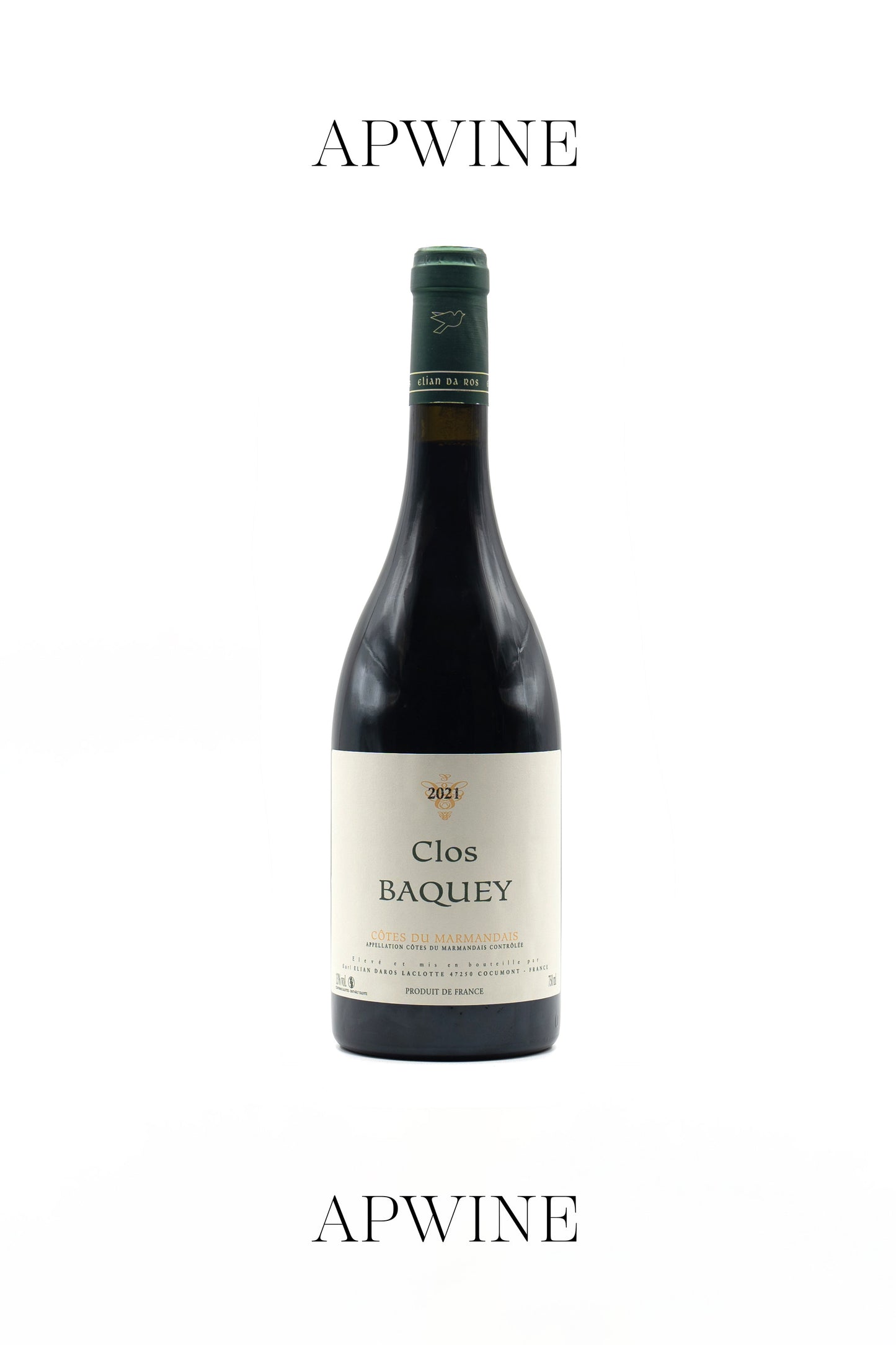 Domaine Elian DA ROS, IGP Côtes du Marmandais Rouge "Clos Baquey" 2021